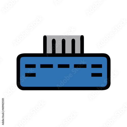 Abstract digital structure icon on black background illustration graphic