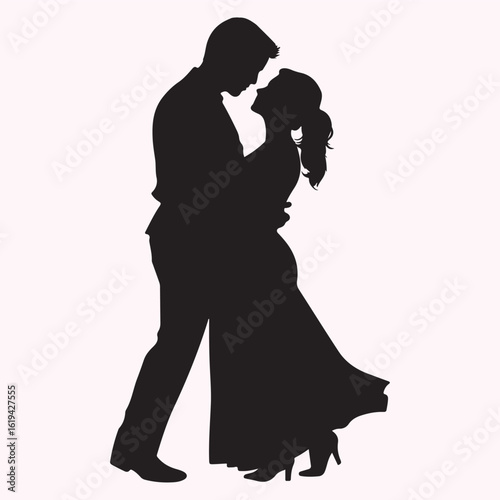 Baby Tango Dance Silhouette Icon
