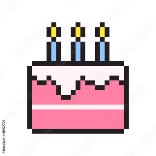Birthday Cake Pixel Art
