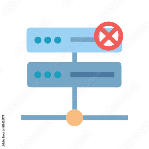 Inactive server icon symbolizing connection or data loss