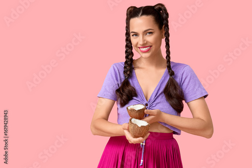 Beautiful young happy woman...