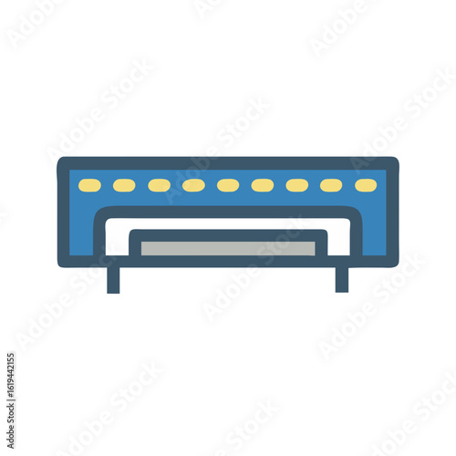 Stylized computer RAM illustration on a solid black background