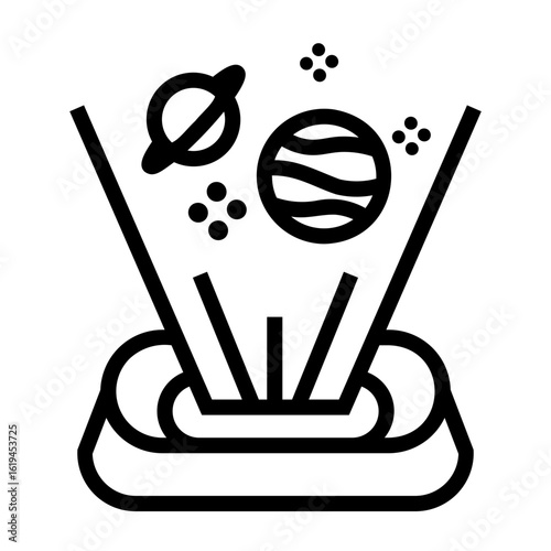 hologram Line Icon