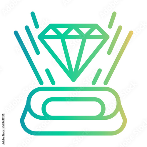 hologram Line Gradient Icon