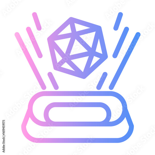 hologram Line Gradient Icon