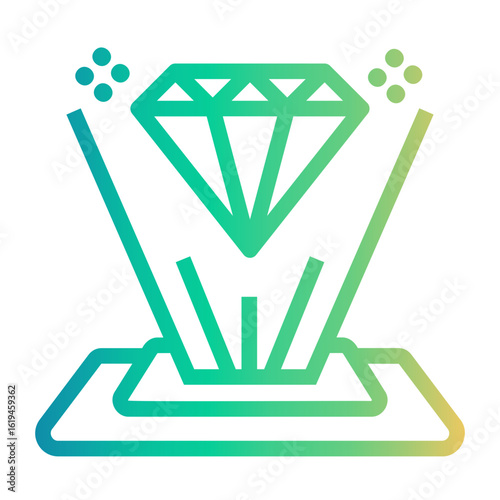 hologram Line Gradient Icon