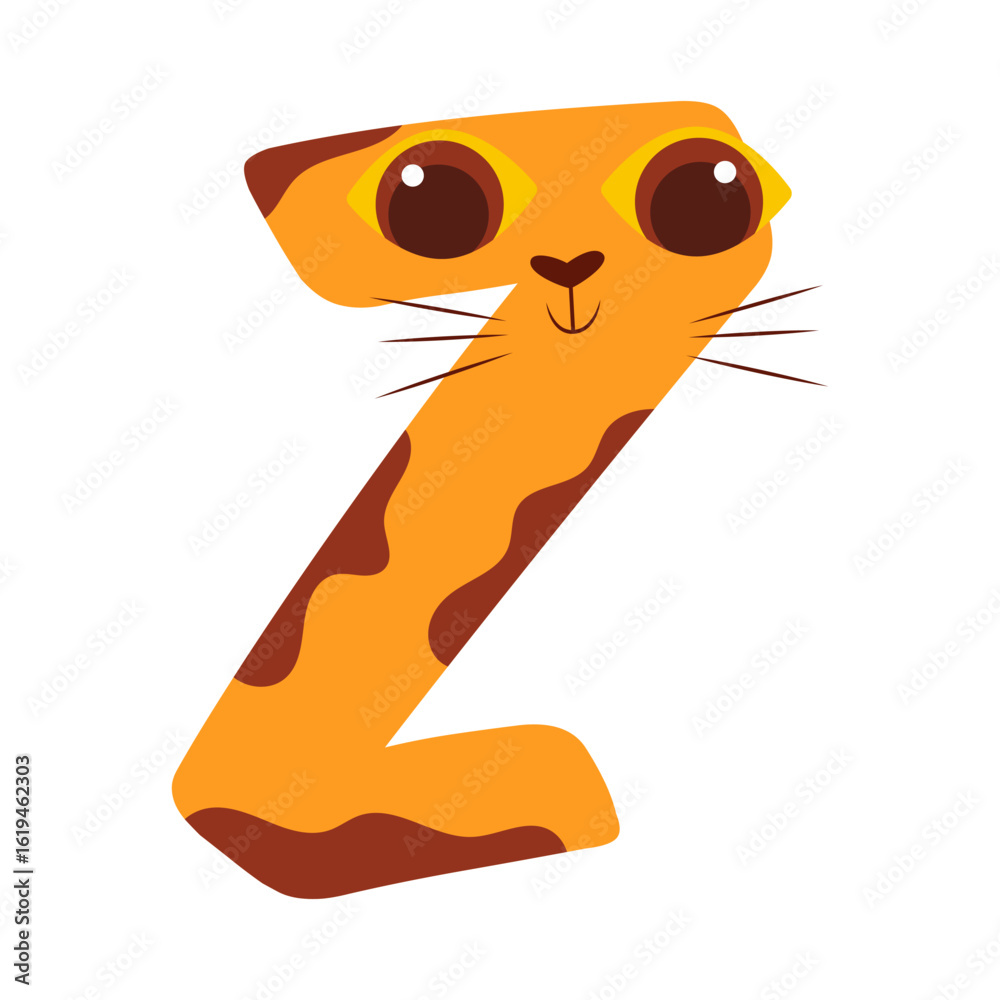 Obraz premium Cat Alphabet Illustration