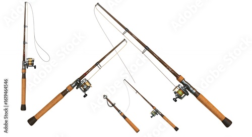 Fishing rods and reels display