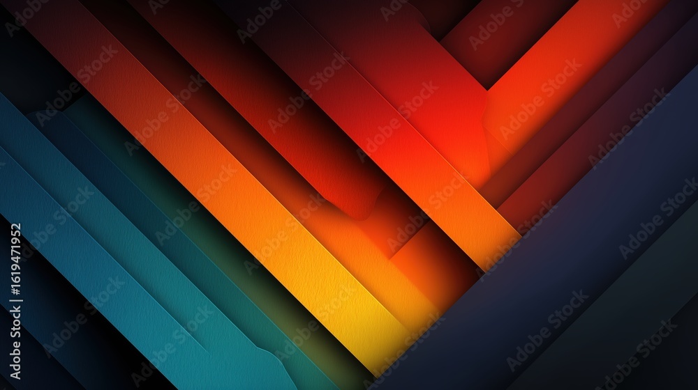 Fototapeta premium Abstract Geometric Background Featuring Diagonal Lines and Vibrant Colors