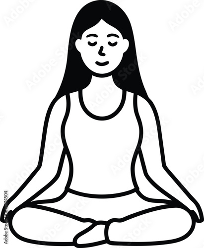 girl in yoga position