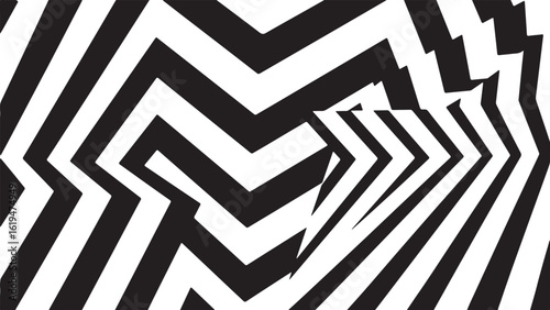 Black and white abstract geometric pattern, vector illustration, background design