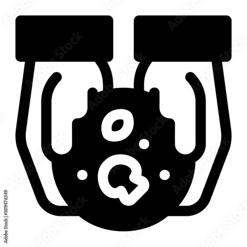 Give Food Black Fill Icon