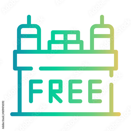 food donation Line Gradient Icon