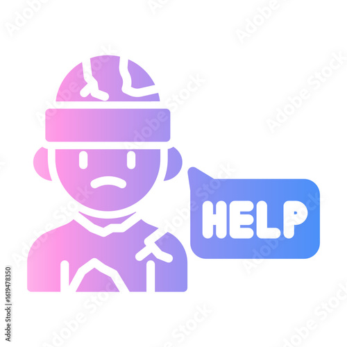 help Gradient icon