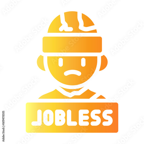 unemployed Gradient icon