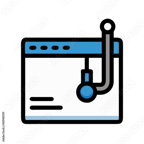 Website crawler icon illustration for search engine optimization