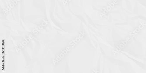 Paper texture background, Old paper background ripple soft white pattern wave crumple. Crushed and creased soft paper. Abstract wrinkle effect grunge and rough backdrop vintage page.