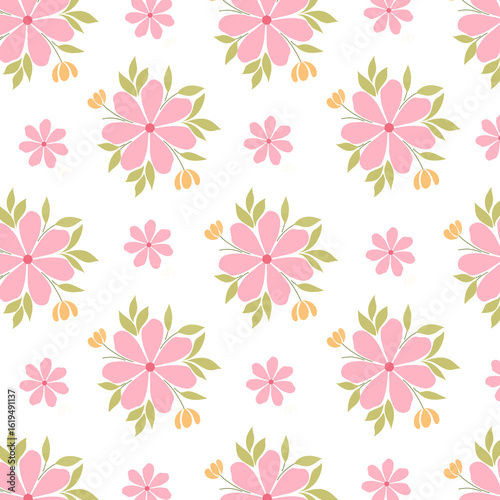 seamless pattern with flowers
