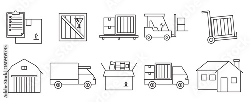 Movers car vector
