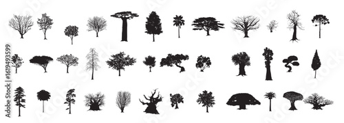 Trees Black Collection