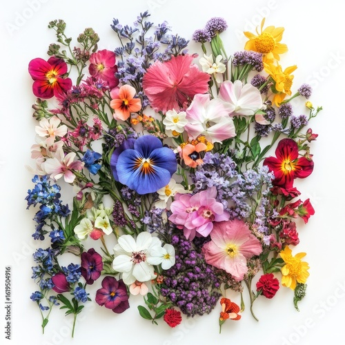 Vibrant Spring Bouquet: A Colorful Collection of Blossoms
