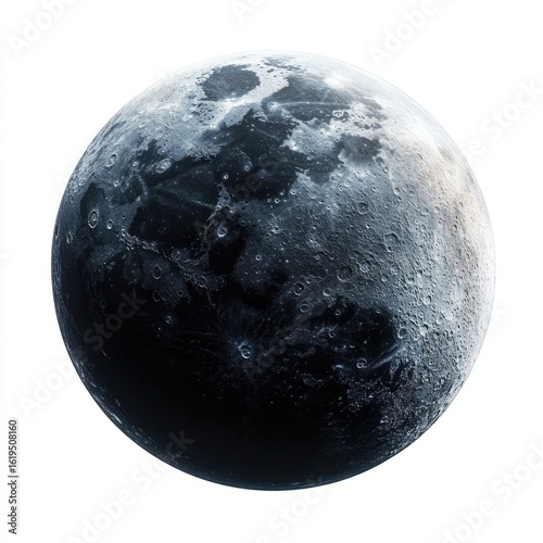 Stunning Lunar Surface: Detailed Close-up of the Moon
