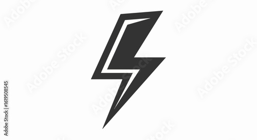 Stylized black lightning bolt icon with sharp, angular lines and a dynamic white highlight.