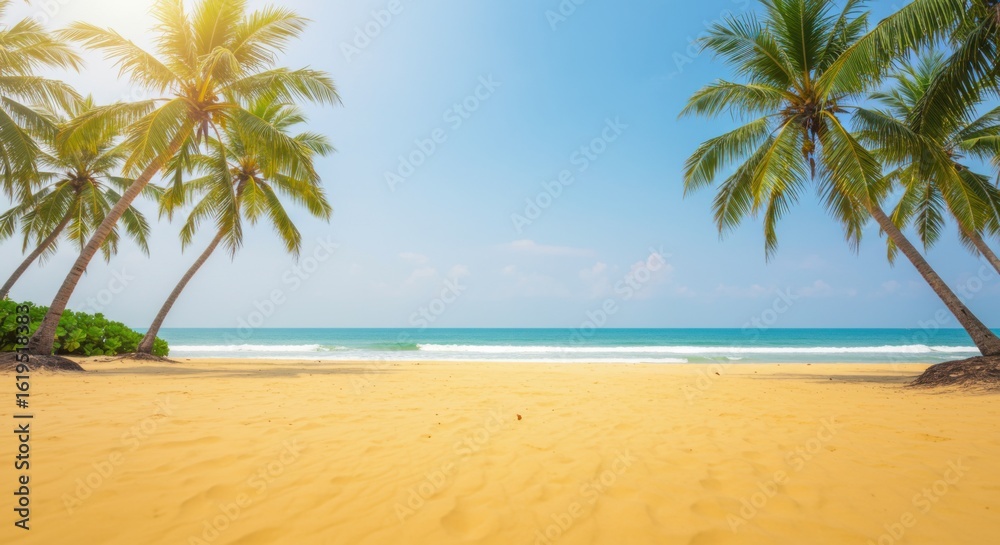 Tropical beach scene Tropical beach scene