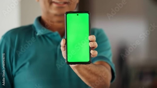 Man Holding Smartphone, Mockup Smartphone, Business Video