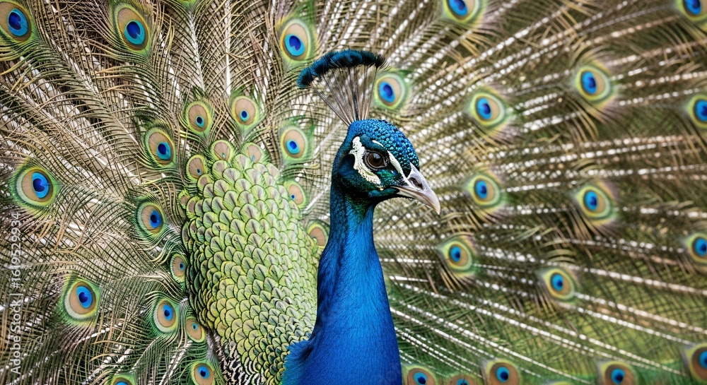 Obraz premium the luxury of peacock feathers