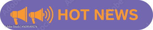 Get the latest news and updates with our hot news announcement megaphone icon