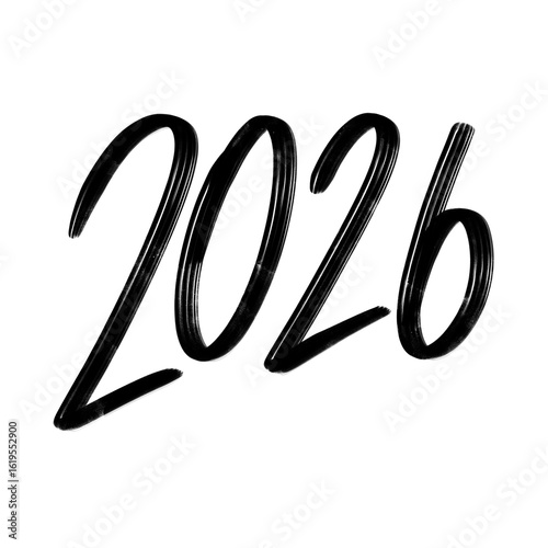Hand Drawn Welcome 2026 year , illustration