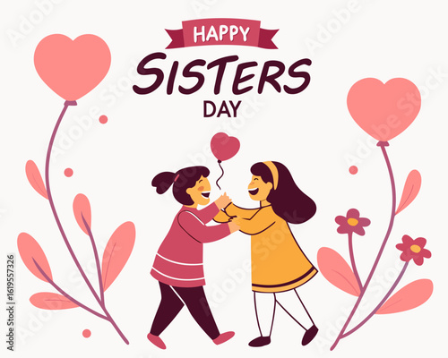 National sisters day sisters day Image for concept of happy sisters day, Beautiful design for concept of Sisters day