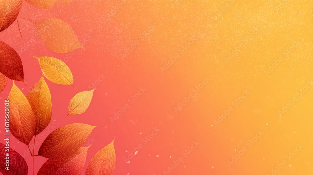 Fototapeta premium Gradient background in warm autumn hues