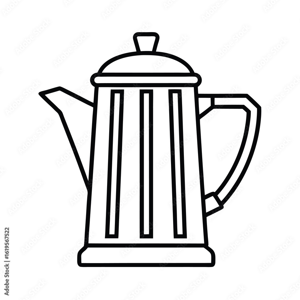 Fototapeta premium kitchenware beverage pot design