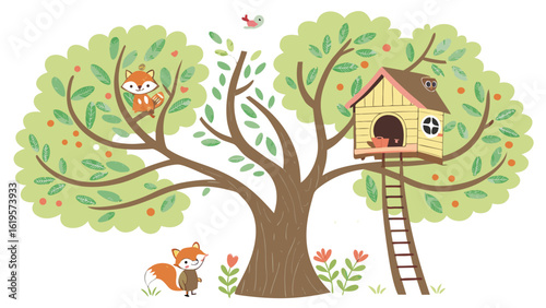 tree with birds