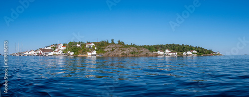 Panorama view of island in southern Norway