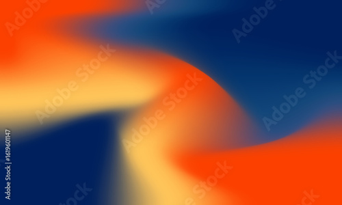 Abstract Gradient Background in Vibrant Orange, Yellow, and Blue