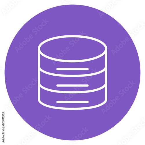 Database icon vector image. Can be used for Web Hosting.