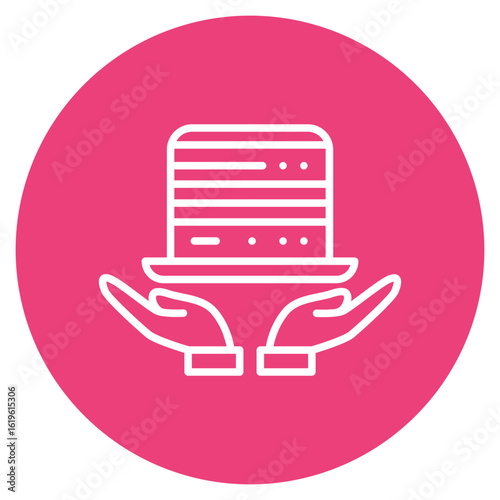 Web Hosting icon vector image. Can be used for Web Hosting.