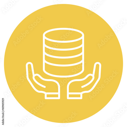 Database Backup icon vector image. Can be used for Web Hosting.