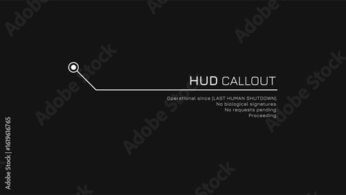 Hud Callout Data Panel For Stream Graphics Package
