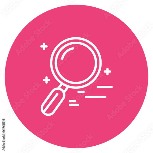 Magnifying Glass icon vector image. Can be used for Online Education.