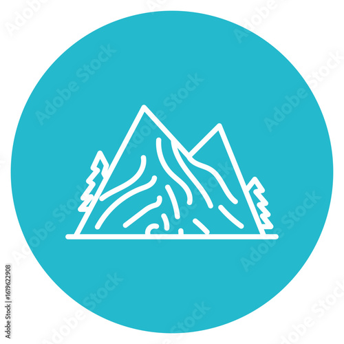 Snow Avalanche icon vector image. Can be used for Natural Disaster.