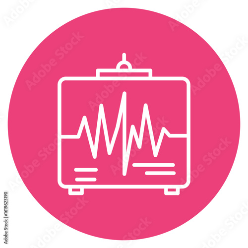 Seismograph icon vector image. Can be used for Natural Disaster.