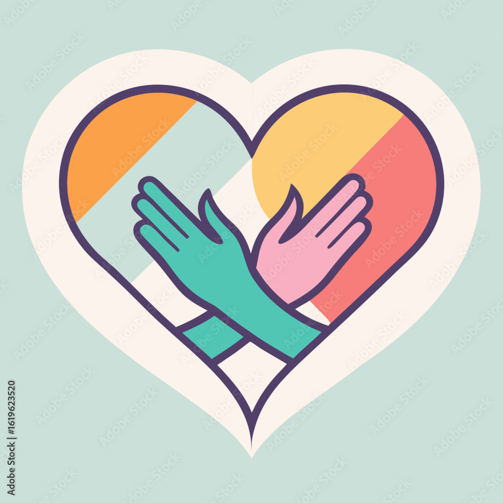 Obraz premium hands holding heart