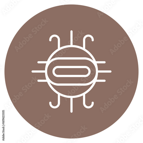 Inductor icon vector image. Can be used for Electric Circuits.