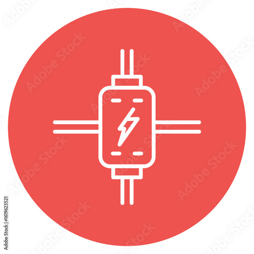Relay icon vector image. Can be used for Electric Circuits.