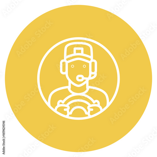Delivery Driver icon vector image. Can be used for Women.