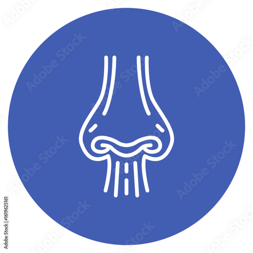 Nasal Cavity icon vector image. Can be used for Human Anatomy.